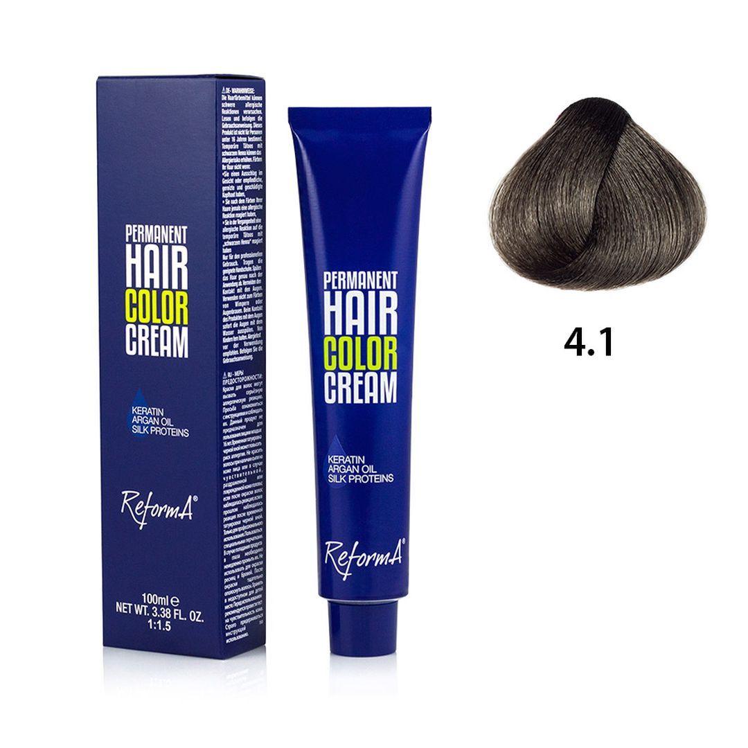 Hair Color Cream  4.1 - ash brown, 100 ml