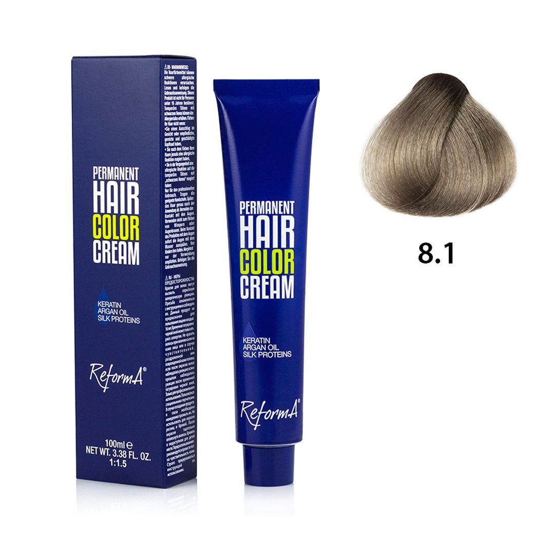 Hair Color Cream  8.1 - light ash blonde, 100 ml