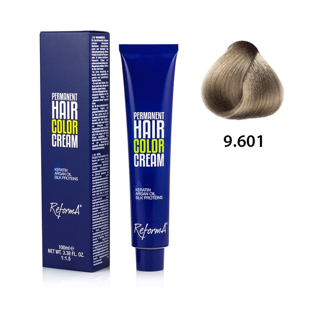 Hair Color Cream  9.601 - violet ash blonde, 100 ml