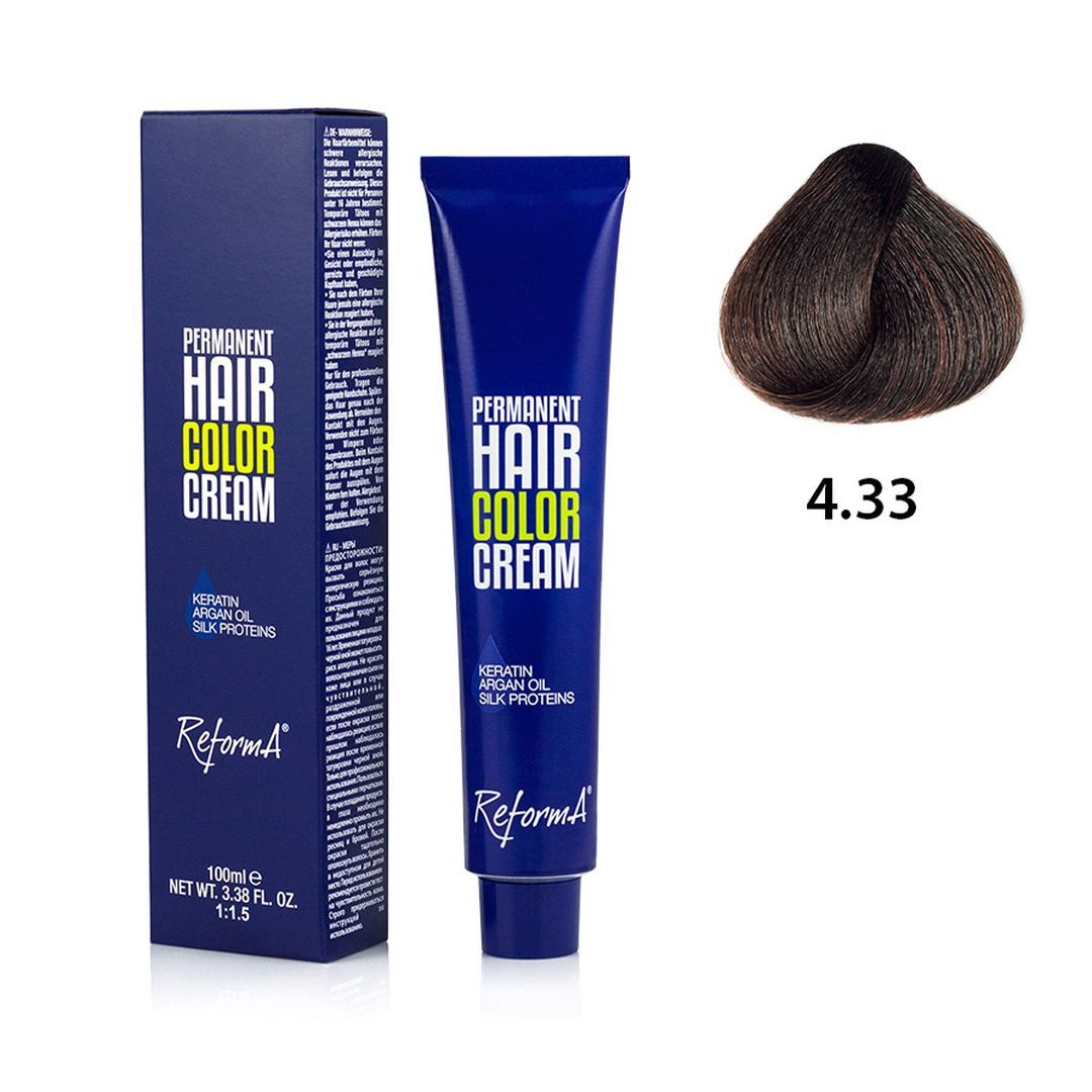 Hair Color Cream  4.33 - golden brown, 100 ml