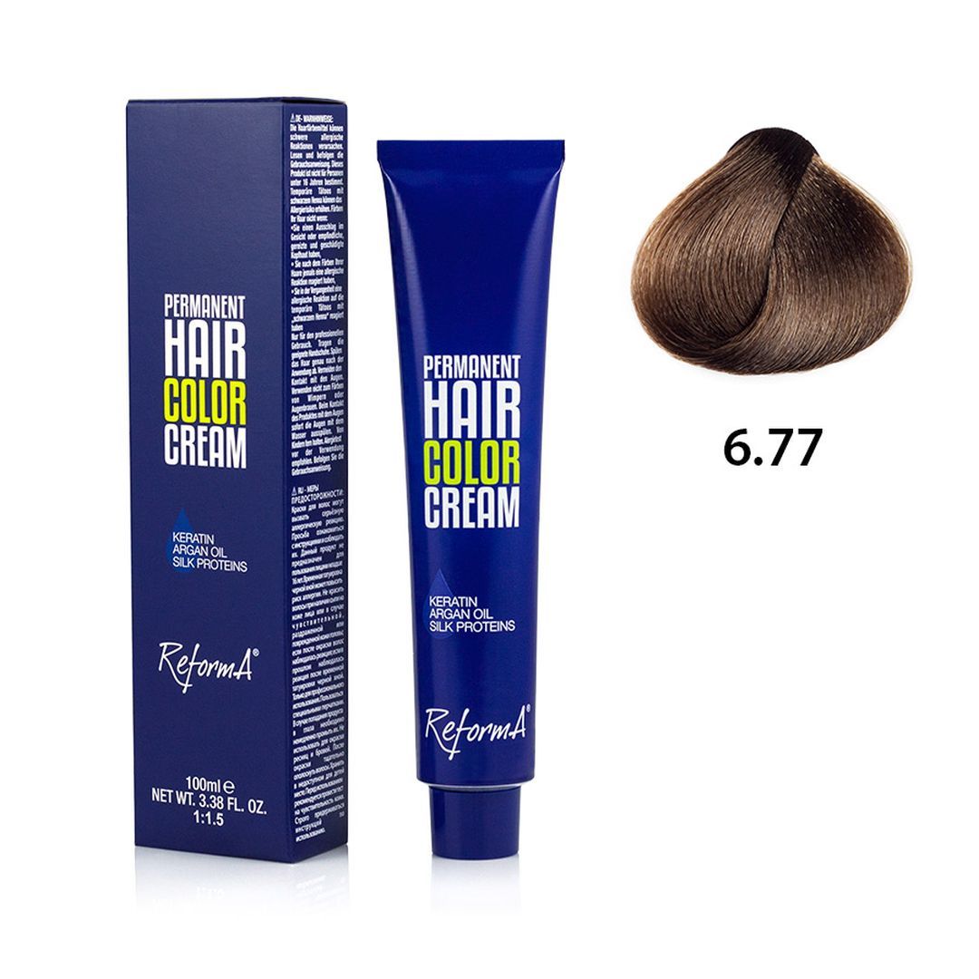 Hair Color Cream  6.77 - dark intense brown blonde, 100 ml