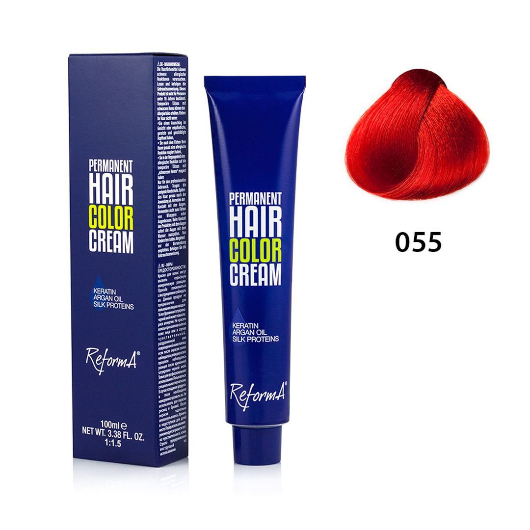 Hair Color Cream  055 - red, 100 ml