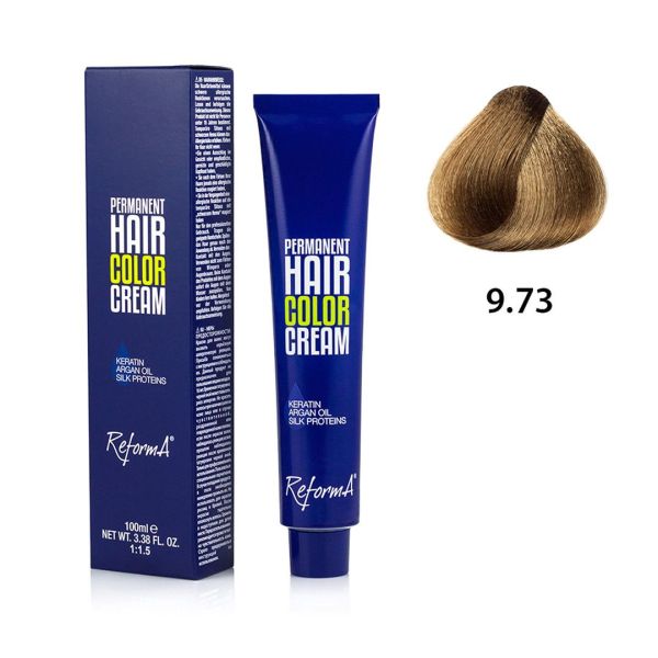 Hair Color Cream  9.73 - very light brown golden blonde, 100 ml
