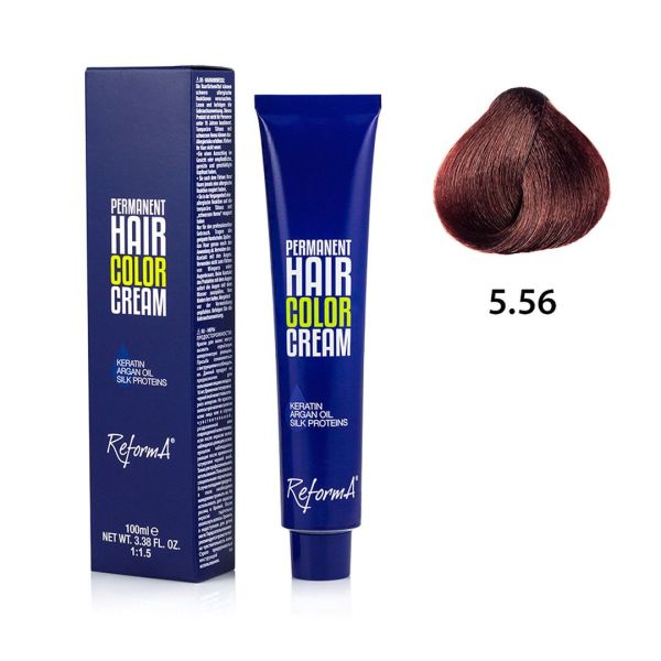Hair Color Cream  5.56 - light red opalescent brown, 100 ml