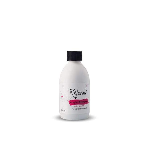 Acrylic Remover with lanolin 250 ml - soft treatment for acrylic tips and glue remover